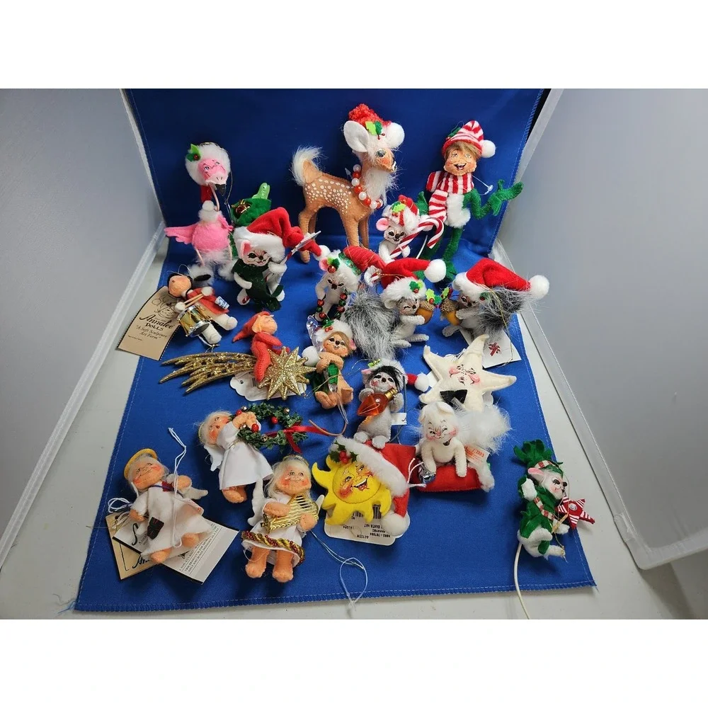 19 Annalee Christmas Ornaments Lot 3